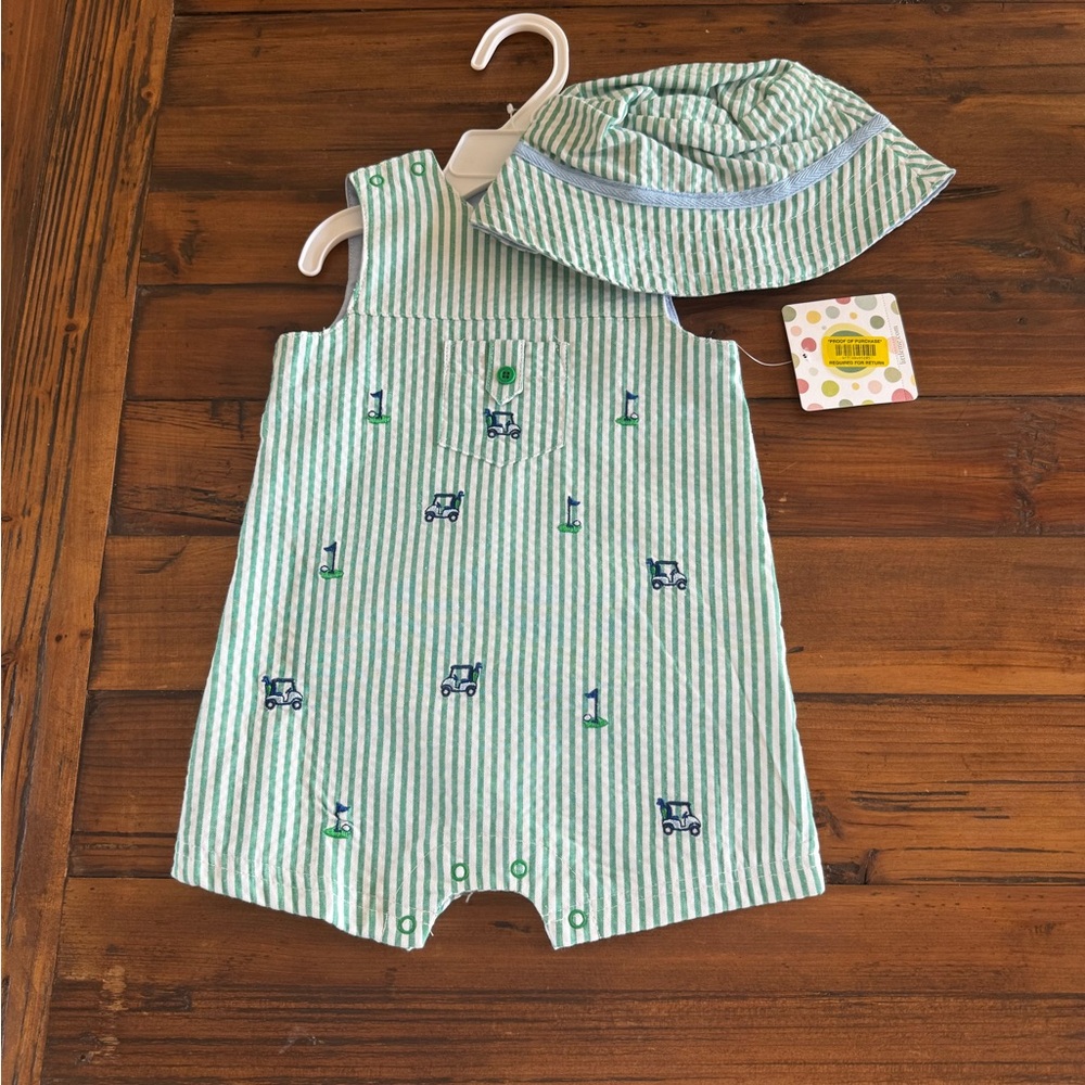Little Me golf romper